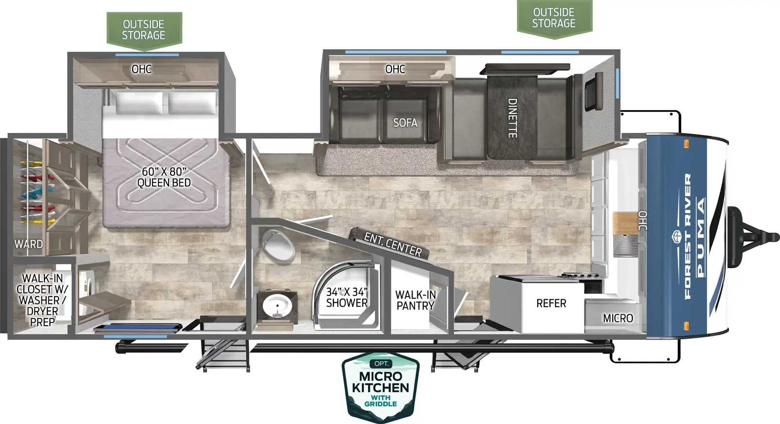 Puma 26FKDS Floorplan